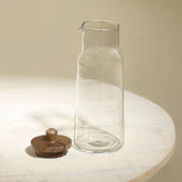 Fryst Glass Carafe with Wooden Lid - ellementry